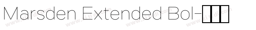 Marsden Extended Bol字体转换 Marsden Extended Bol字体转换